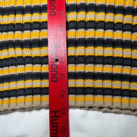 Vintage Polo Jeans Co Women’s Size XL Ribbed Knit Turtleneck Striped Y2K Sweater - Picture 3 of 6